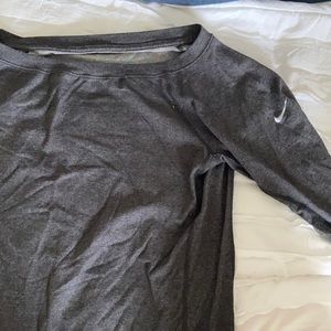 Grey Nike running sweatshirt